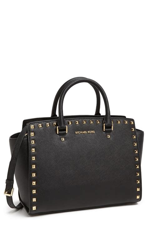 michael kors large selma saffiano messenger|selma saffiano leather satchel.